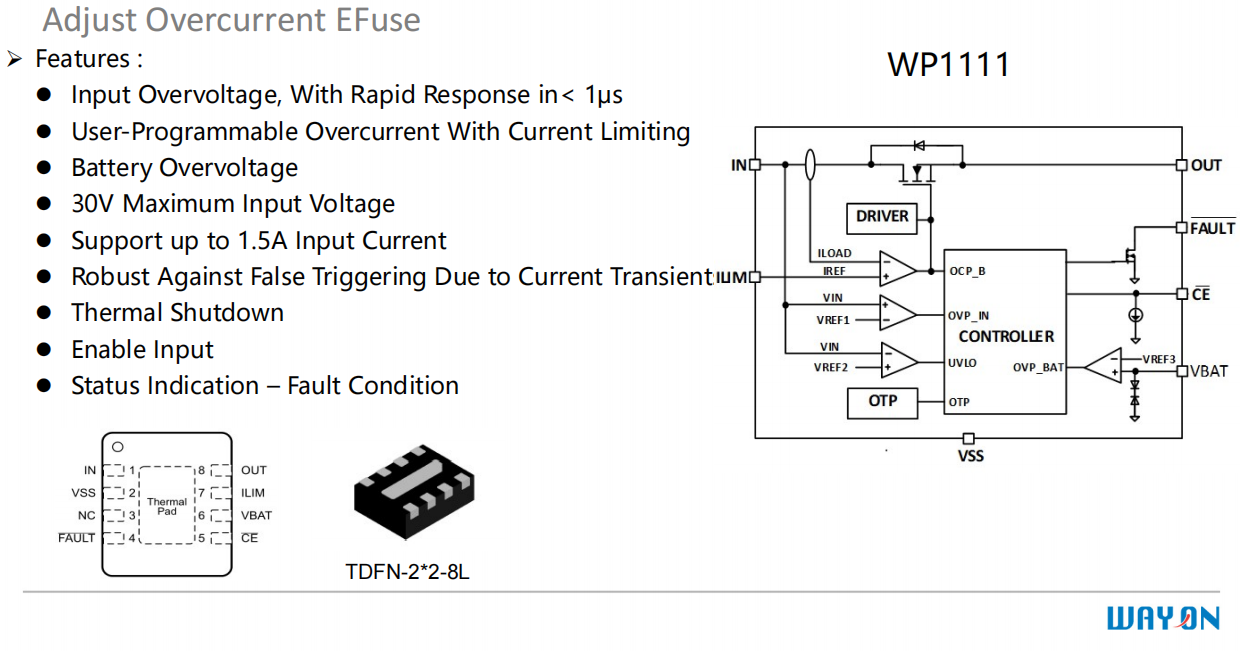 Wayon，維安，USB Type-C，接口保護(hù)器件，WP5801