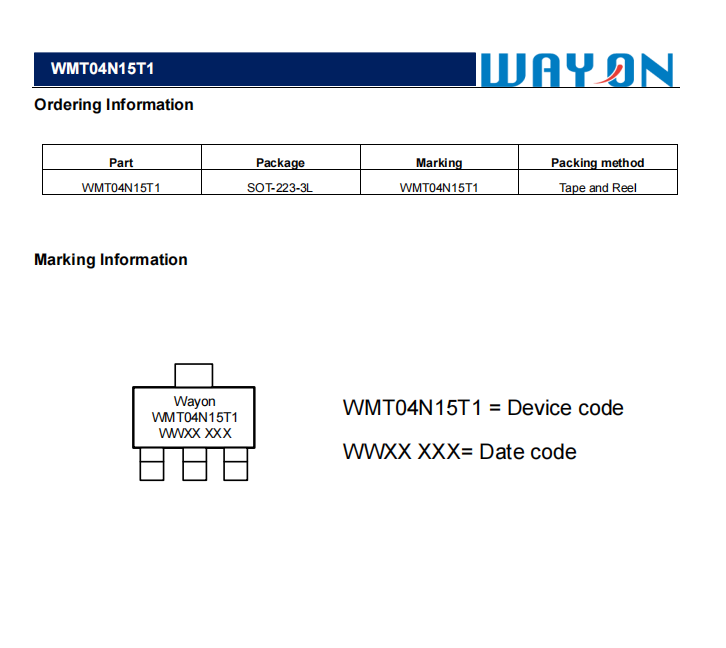 Wayon一級代理商，維安一級代理商，維安MOS，維安WMT04N15T1,維安中高壓MOS.png