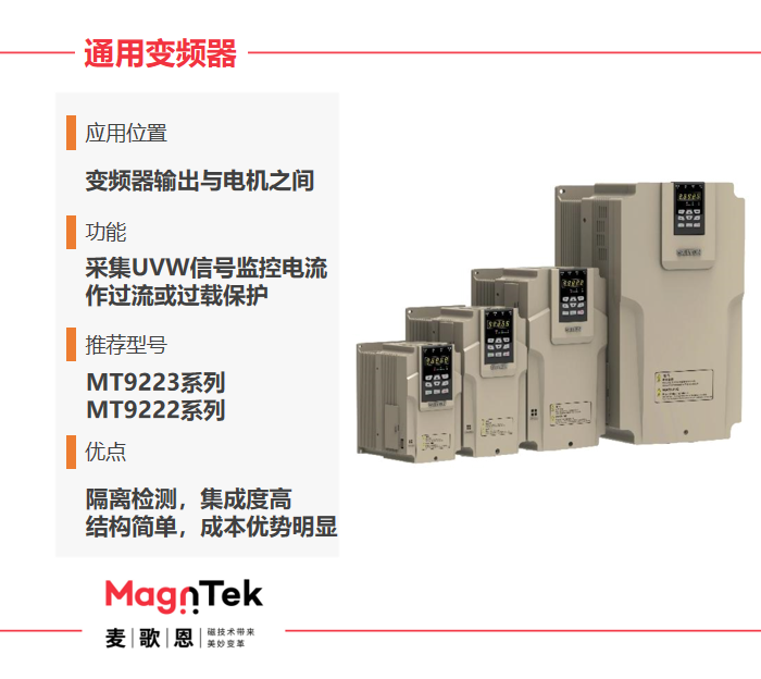 麥歌恩電流傳感器,麥歌恩小課堂，變頻器與電機(jī)是怎樣的一種關(guān)系，MT9222,MT9221,MT9522,MT9523.png