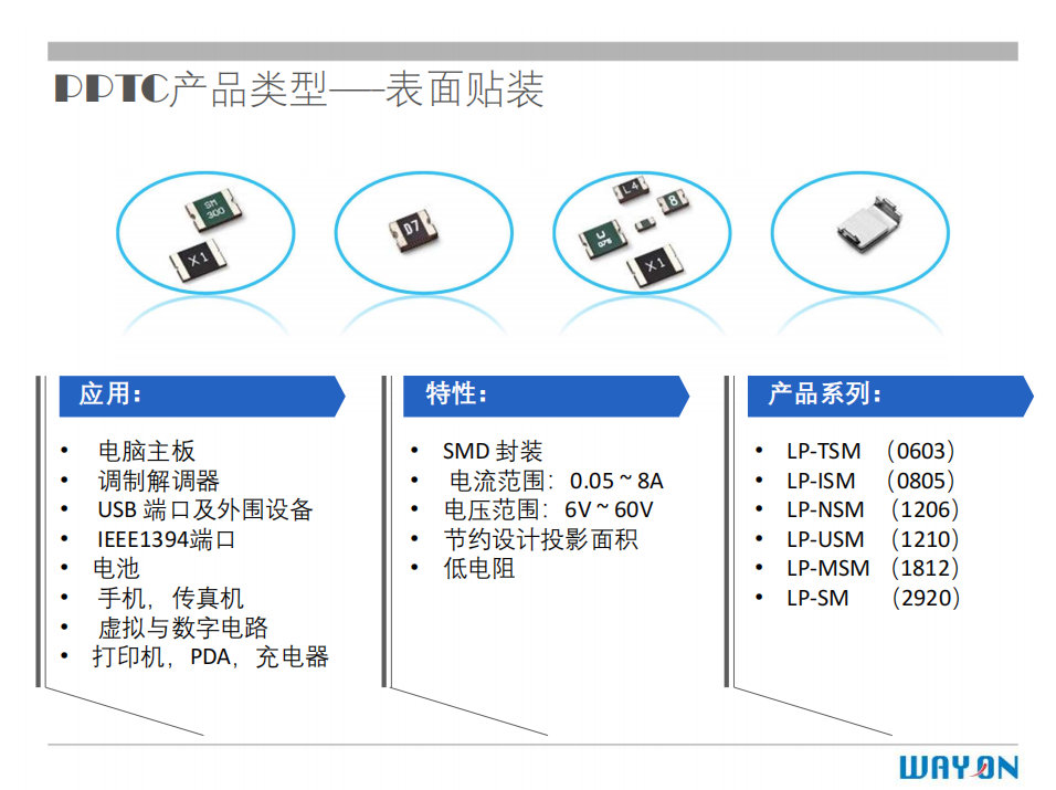 WAYON PTC,維安PTC,維安保險絲，如何選型